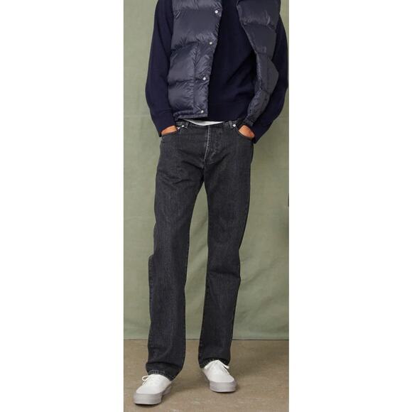 Officine Generale Selvedge Edge Grey Black Jeans Men’s Sz. 34 - Picture 1 of 9